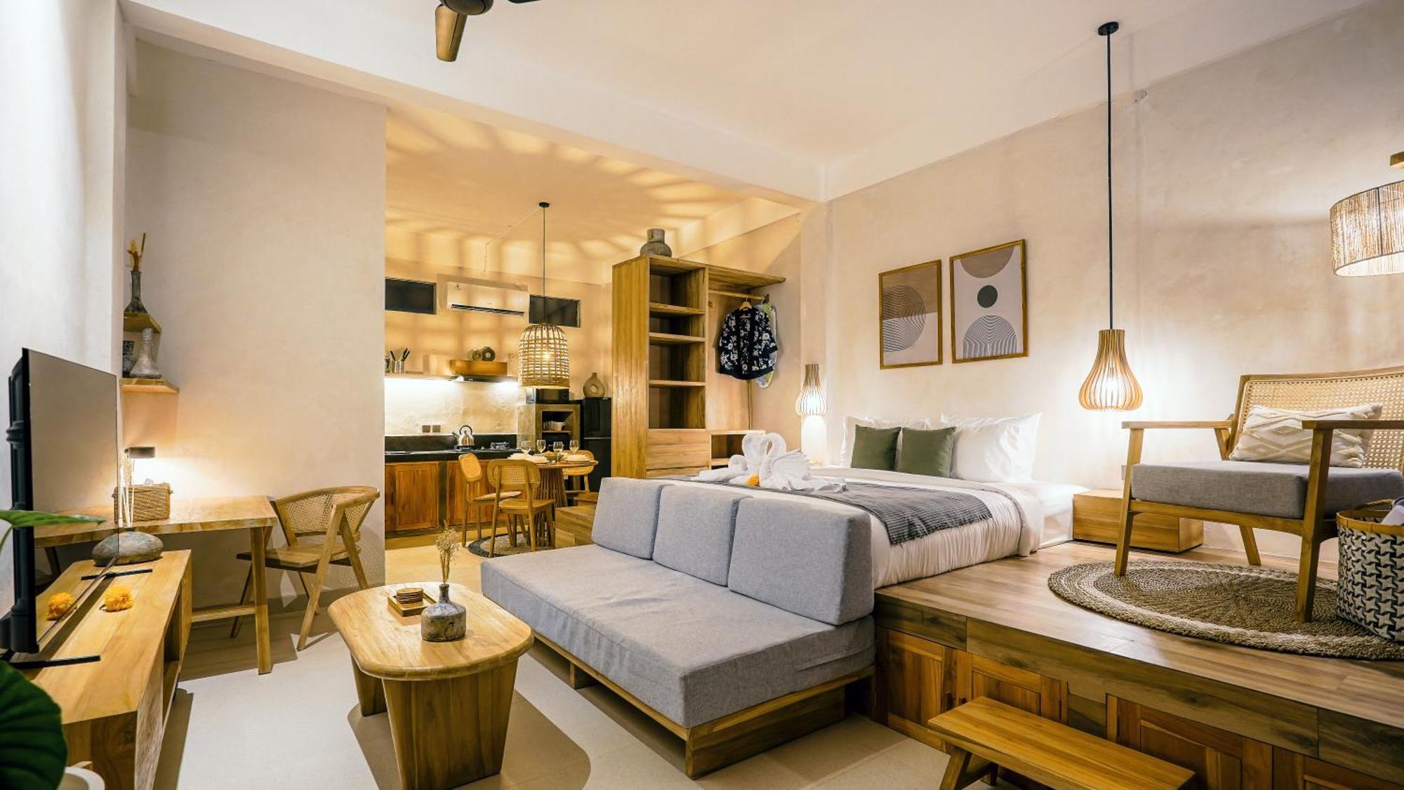 Alaya Homes B - Stylish Japandi Loft In * Seminyak (Bali)